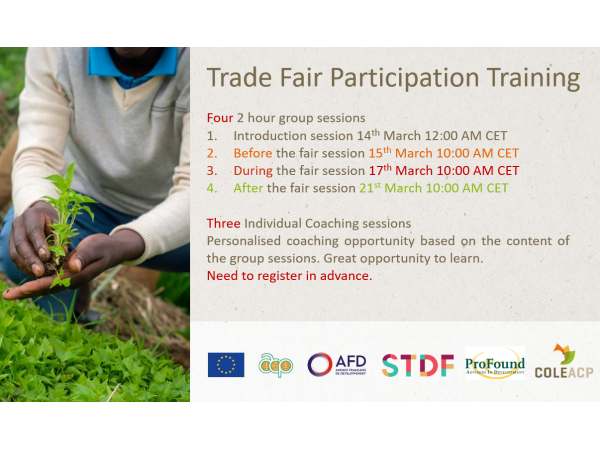 COLEACP training trade fair participation